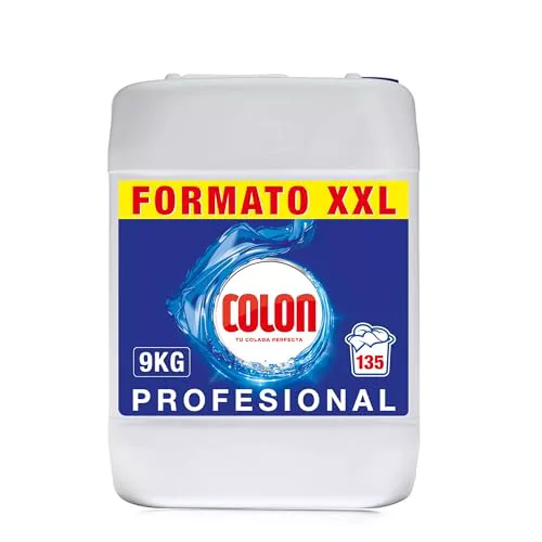 Colon - Detergente para lavadora profesional, adecuado para ropa blanca y de color, formato gel - 9 kg, 134 Dosis