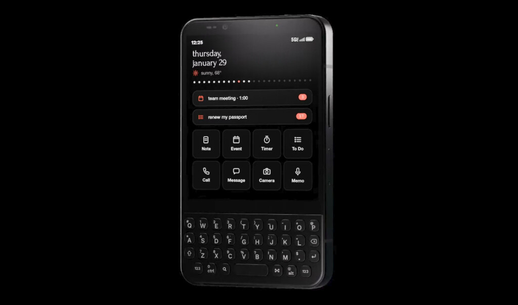 Teclado físico, chasis de aluminio y panel OLED: el Minimal Phone 2 busca ser el móvil antidistracciones definitivo, ahora sin e-ink