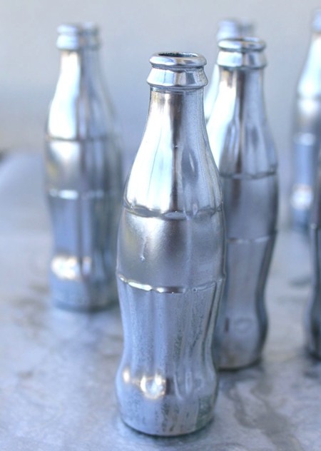 Cómo decorar con viejos tarros de cristal pintando en oro y plata