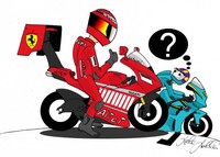 Si Michael Schumacher corriera en MotoGP...