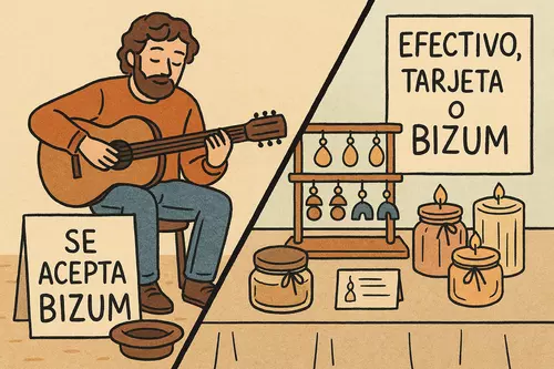 bizum artista callejero