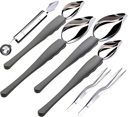 Nuyoah Cucharas de Decoración y pinzas