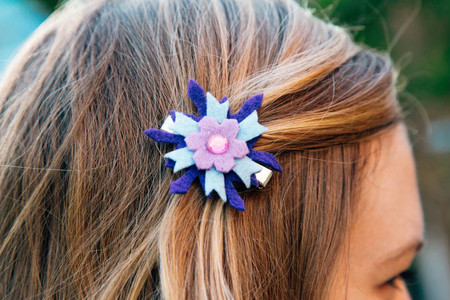 Manualidades Frozen Broches Pelo