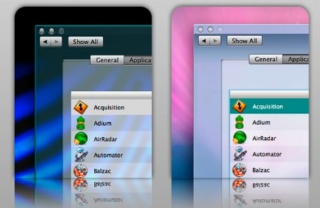 CrystalClear Interface, rediseñando la interfaz de Leopard