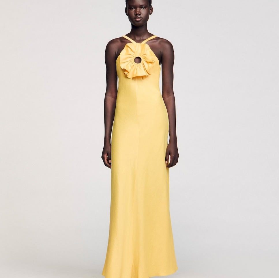 
Sandro
Vestido largo con volante