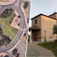 Barajas necesitaba mejorar sus carreteras pero una ermita barroca se lo complicaba. Solución: meterla en una rotonda