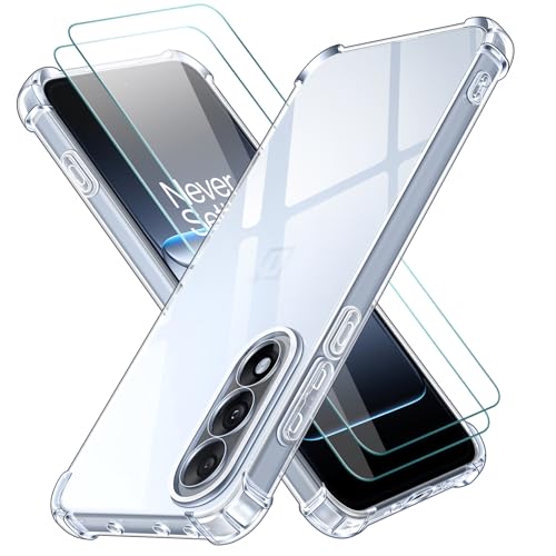 ivoler 3 in 1 Funda para OnePlus Nord 5 con 2 Piezas Cristal Templado