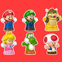 Colección de figuras Little People Super Mario de Nintendo disponibles en Amazon: Bowser, Peach, Luigi, Mario, Toad y Yoshi