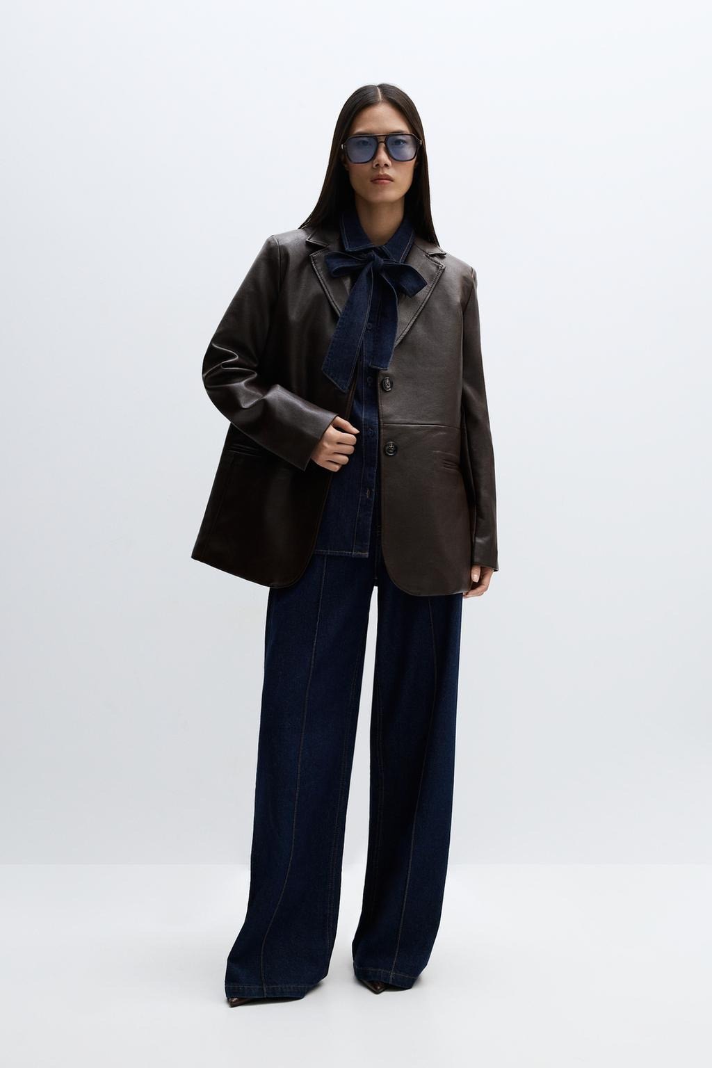 Chaqueta efecto piel 