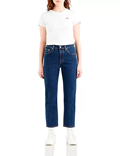Levi's 501 Crop Vaqueros, Salsa Stonewash, 30W / 28L Mujer