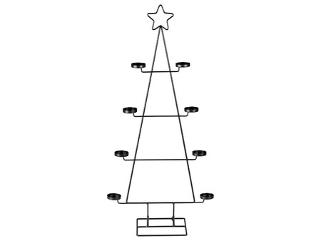 Portavelas De Metal Navideno Zoo