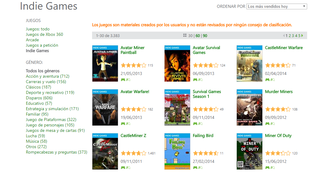 Xbox Live Indie Games cierra este mes de Xbox 360