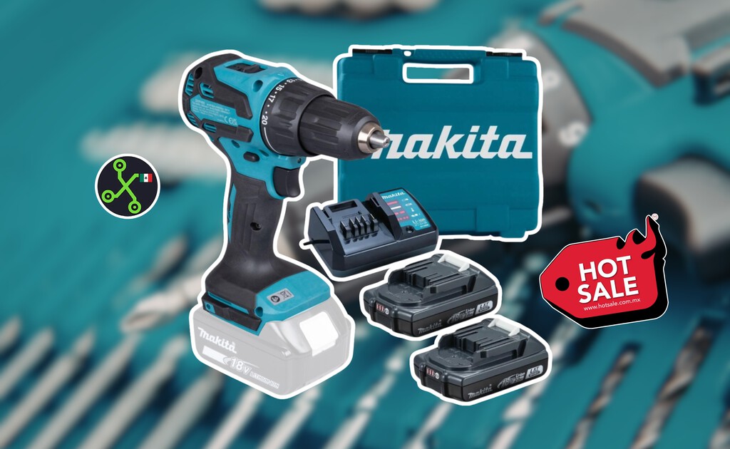Amazon remata este rotomartillo inalámbrico Makita casi a mitad de precio: incluye dos baterías y estuche rígido 