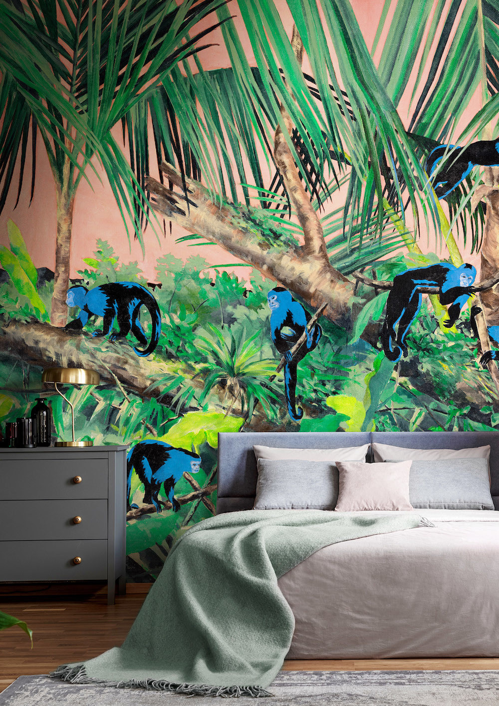 Pared de impacto en el dormitorio: cómo crear estilo con papel pintado