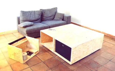 4+4, una mesa de centro muy versátil