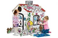 Casita de cartón de Pin y Pon para jugar y pintar 