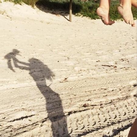 Pues para fotos adorables, las de Gisele Bündchen