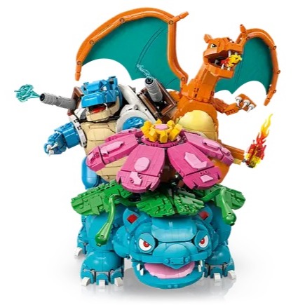 Venusaur, Charizard y Blastoise