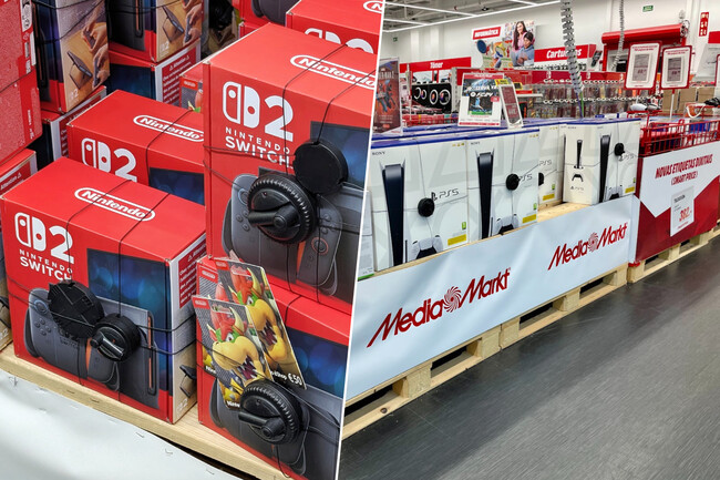 Hoy en MediaMarkt, Día sin IVA con Nintendo Switch 2 a precio mínimo, PS5 Slim (más lector) muy rebajada y más chollos en videojuegos y consolas