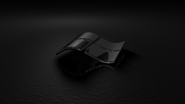 Windows 7 Black Glass Reflection 26309 1920x1080