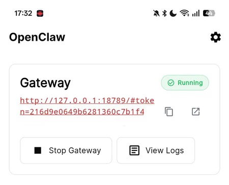 Gateway activo y OpenClaw listo para las interacciones