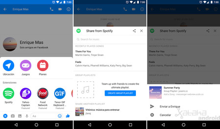Cómo crear playlists colaborativas de Spotify con Facebook Messenger