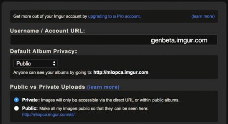 Controla todo lo que subas a Imgur con sus opciones de seguridad