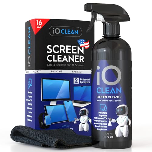 iO Clean Spray Limpiador de Pantalla (16 oz - 473 ml) 
