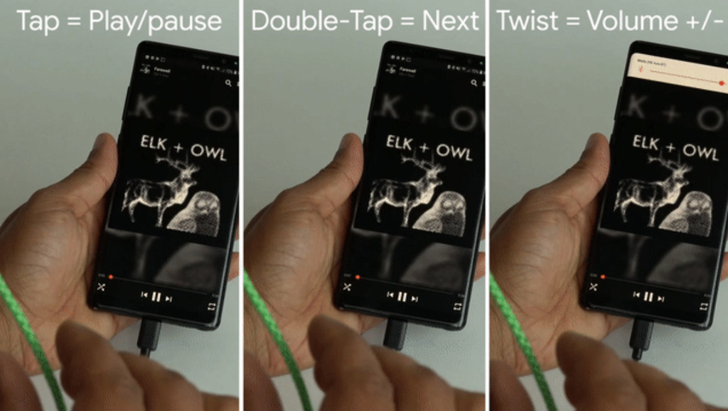 Google experimenta con un cable que permite controlar la música que suena en nuestro dispositivo