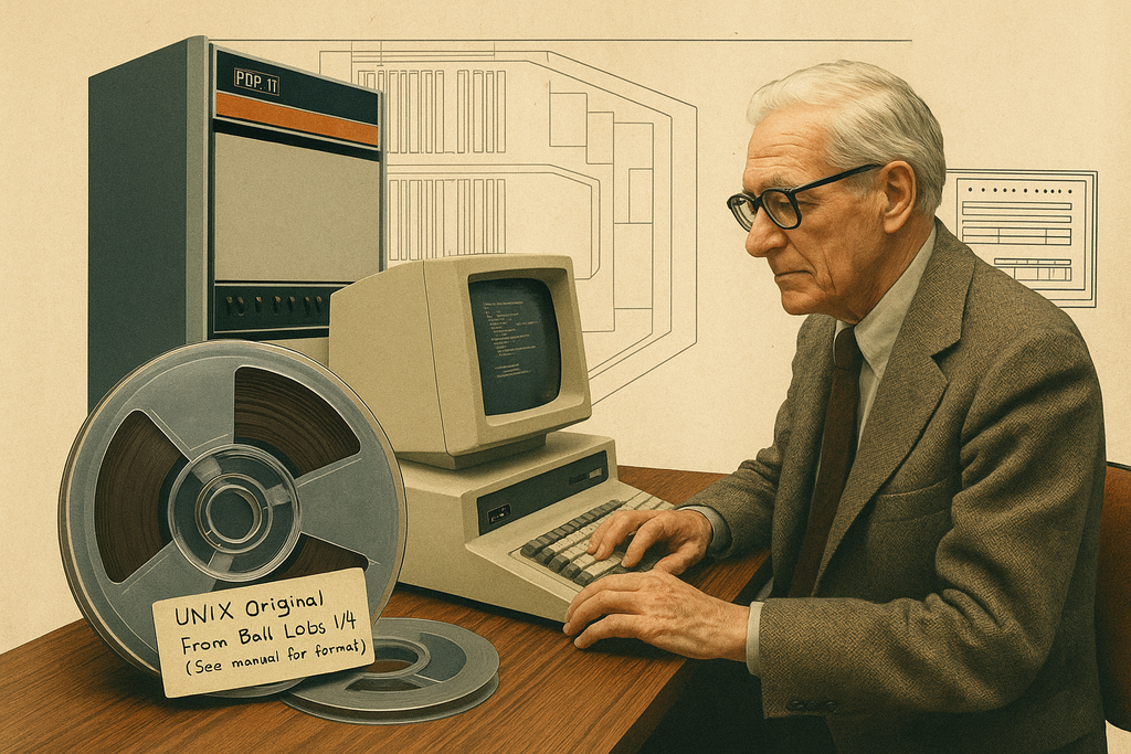 Descubren una cinta grabada hace 52 años que contiene la única copia conocida de UNIX V4, el tatarabuelo de Linux y macOS 