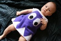 Vestido de miedo para bebés: fantasma Pac-Man