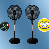 Mercado Libre derritió el precio de este combo de ventiladores de pedestal justo cuando más se necesitan: los dos cuestan sólo 849 pesos 