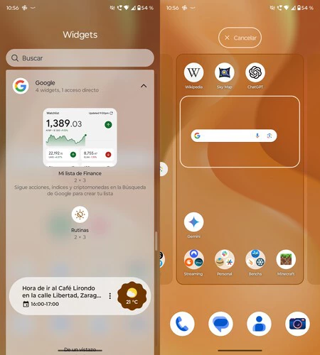 Widget Google