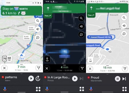 Google Maps comienza a actualizarse con un nuevo diseño para el modo coche
