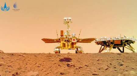 El rover chino Zhurong envía sonidos e imágenes de Marte a la Tierra: así suena el vehículo moviéndose por el planeta rojo