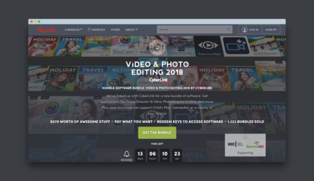 Humble Software Bundle Cyberlink: paga lo que quieras por 8 programas de edición de fotos y vídeo