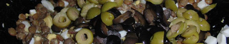 Preparación de la ensalada de lentejas