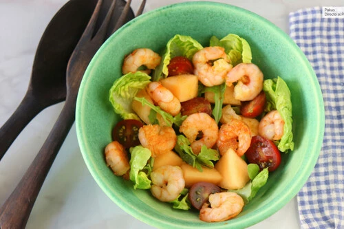 Ensaladamelonygambas1