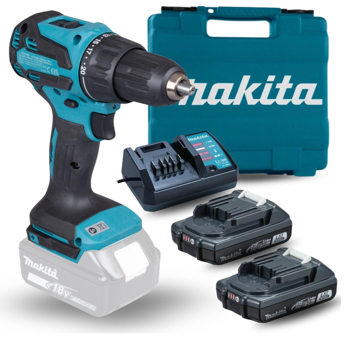 Rotomartillo atornillador inalámbrico Makita