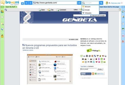 Browzme, haciendo la navegación social