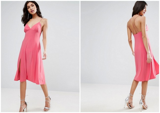 Vestido Cruzado Espalda Asos