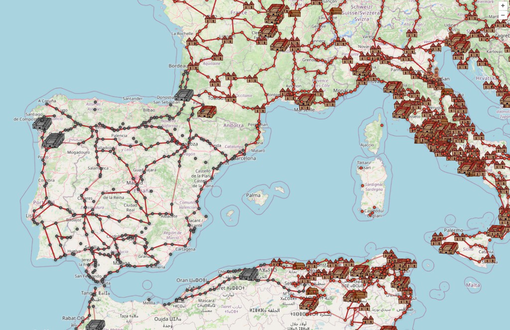 Así es cómo se vería Google Maps para el Imperio Romano, incluyendo un planificador de rutas en latín