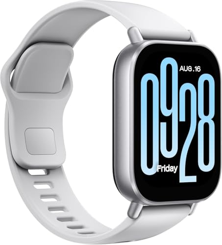 Xiaomi Redmi Watch 5 Active | Reloj Inteligente Cuadrado con Llamadas Bluetooth | Smartwatch Plata con Pantalla LCD de 2" | Monitor de Frecuencia Cardíaca |18 días de Autonomía |100 Modos Deportivos