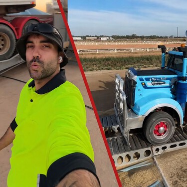 Mario, un joven de menos de 30 años que trabaja controlando camiones en Australia: “Gano casi 600 dólares al día”