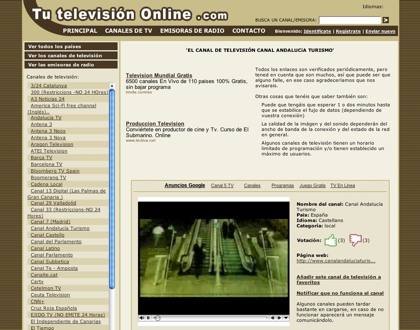 Tutelevisiononline, viendo canales analógicos, digitales y online de más de 166 países