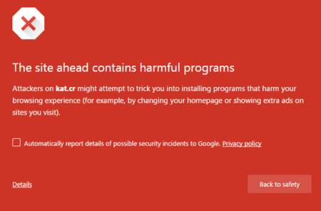 La oleada de advertencias en webs P2P desde Chrome y Firefox. La imagen de la semana