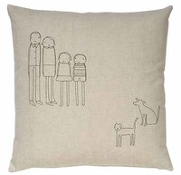 Cojines personalizados con dibujo de la familia