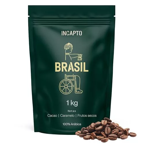 Incapto Café en Grano de Especialidad 1kg | Origen Brasil | 100% Arábica | Specialty Coffee 84 puntos SCA | Tueste Natural y Artesanal | Finca Minas Gerais, Fazendas
