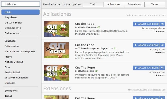 chrome web store google búsquedas