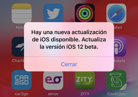No eres sólo tú: la beta de iOS 12 está 'spammeando' notificaciones sobre una actualización inexistente